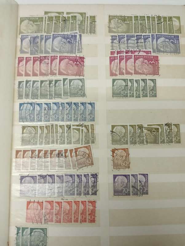 STOCK BOOK WITH huge cat value " POSTHORN SETS " and many more complete definitives.
