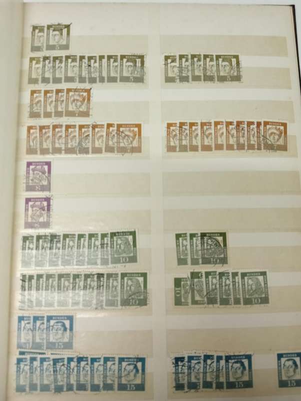 STOCK BOOK WITH huge cat value " POSTHORN SETS " and many more complete definitives.