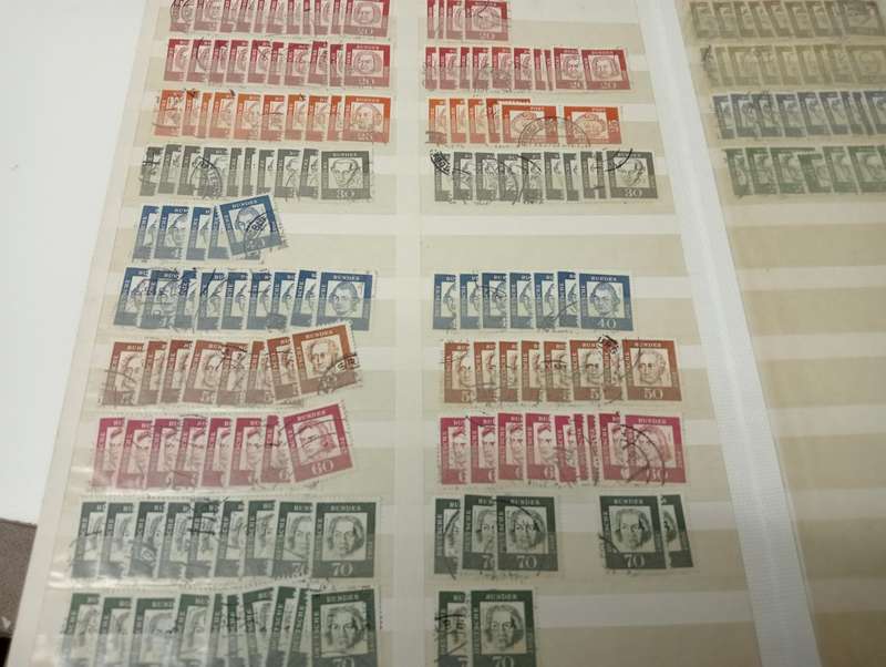 STOCK BOOK WITH huge cat value " POSTHORN SETS " and many more complete definitives.