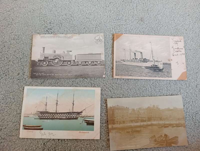 16 EARLY 1900`s  POSTCARDS-Buildings, Ships,Nature and more