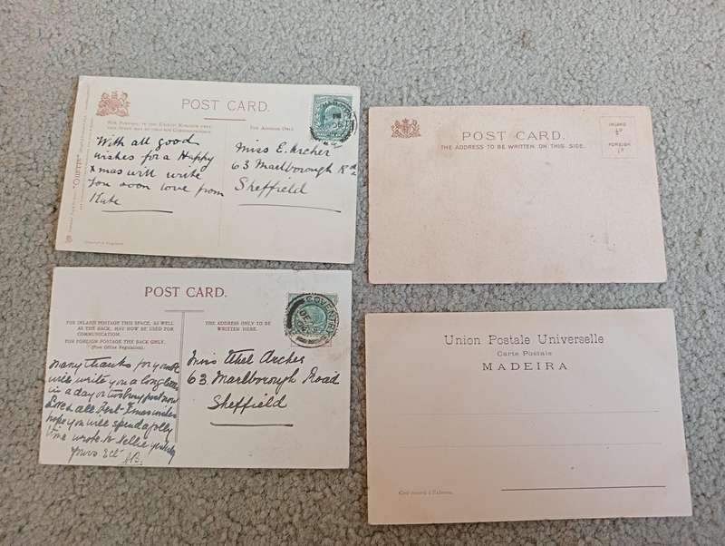 12 EARLY 1900`s  POSTCARDS-Buildings, Ships,Nature and more