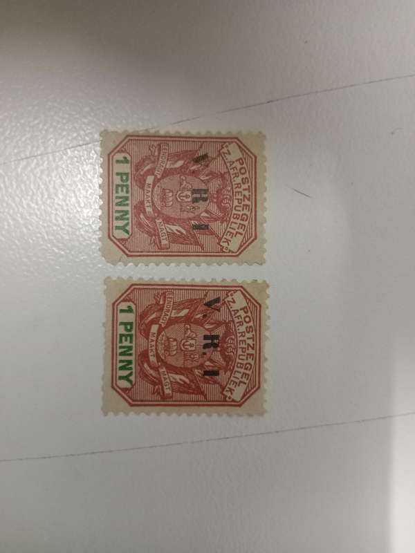 TWO FINE MINT BOTH MISSING STOPS AFTER I