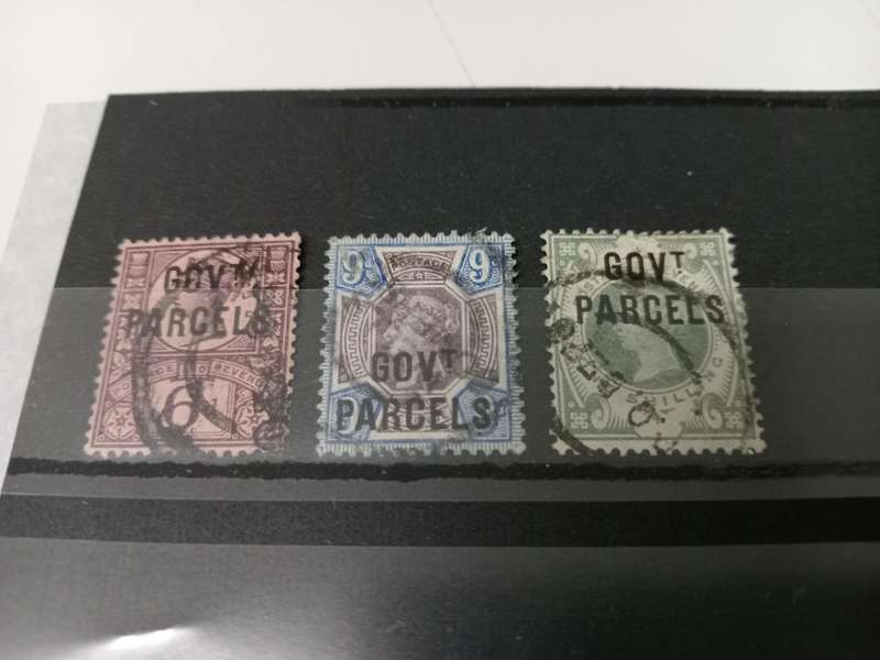 GB-QV VERY SCARCE OVERPRINTS SGO 66,67 AND 68 VFU  R11 560.00