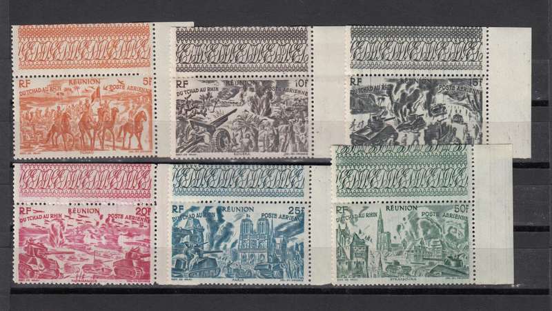 FRENCH REUNION- 1946 AIRS superb umm