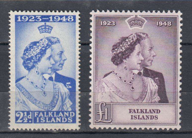 FALKLAND ISL.SILVER WEDDING VFM-H.R.