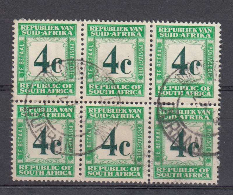UNION-VFU POSTAGE DUE  BLOCK