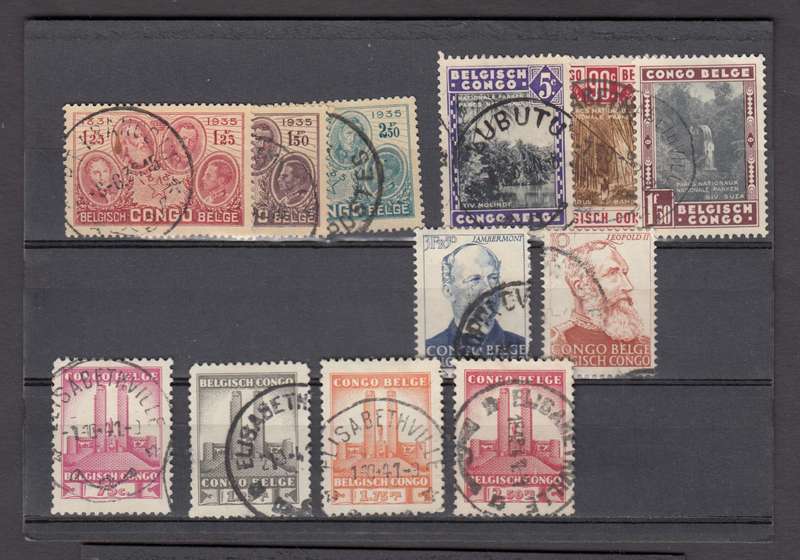 BELGIAN CONGO-VFU LOT SG 237 ETC  R580.00