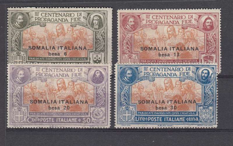 ITALIAN SOMALIA-1923 SET VFM-LIGHT H.R.  R920.00