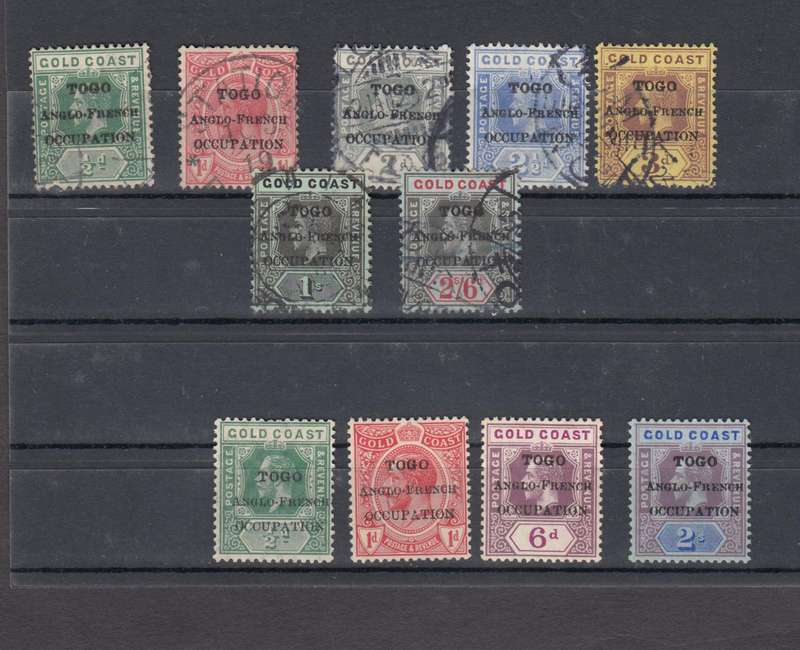 TOGO-SCARCE 1914 VFU AND MINT-H.R.  R1200.00