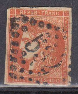 FRANCE-1849 SG19 RARE STAMP-FROM A VERY ADVANCED COLLECTION  R26 600.00