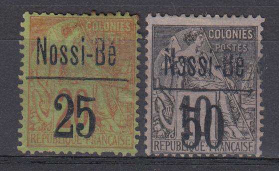NOSSI BE- SCARCE SG36 AND 37 VFM H.R.  R3260.00    NB SEE BELOW