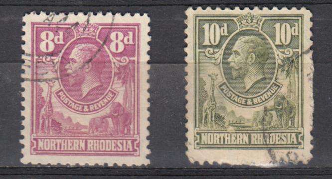 N.RHODESIA-KGV MID VALUE DIFFICULT VALUES FINE USED  R2620.00