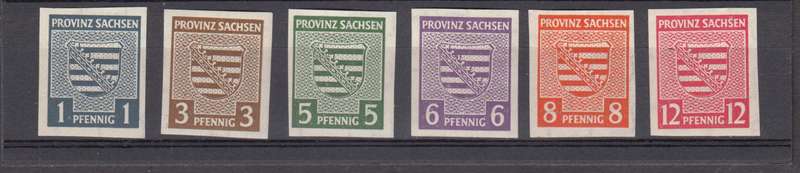 SACHSEN-SCARCE SET IMPERF h.r.