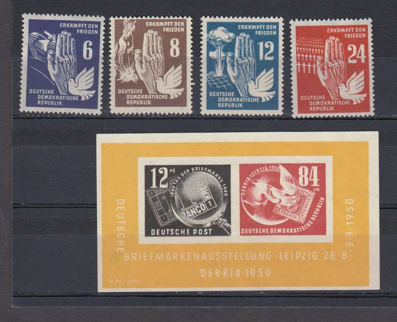 DDR-SCARCE M/SHEET AND SET VFM H.R.  R2270.00