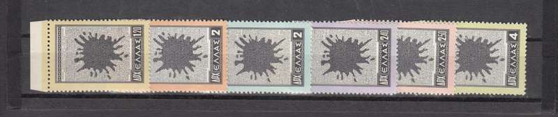 GREECE-1954 VERY SCARCE SET SG728-733 SUPERB UMM  R4800.00