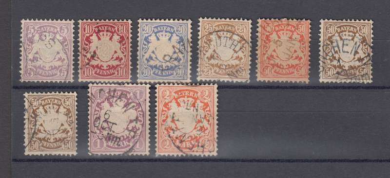 BAVARIA-1877/8 VFU LOT  R3750.00