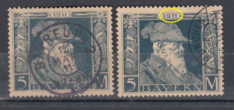 BAVARIA-5M TYPE 1 AND 11 SUPERB USED SCARCE MICHEL 89 I AND II  R10 200.00