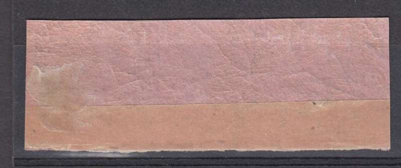 BERGDORF 1861 EXTREMELY RARE STRIP LAST STAMP SHOWS STUNNING PRINTERS FLAW !!!