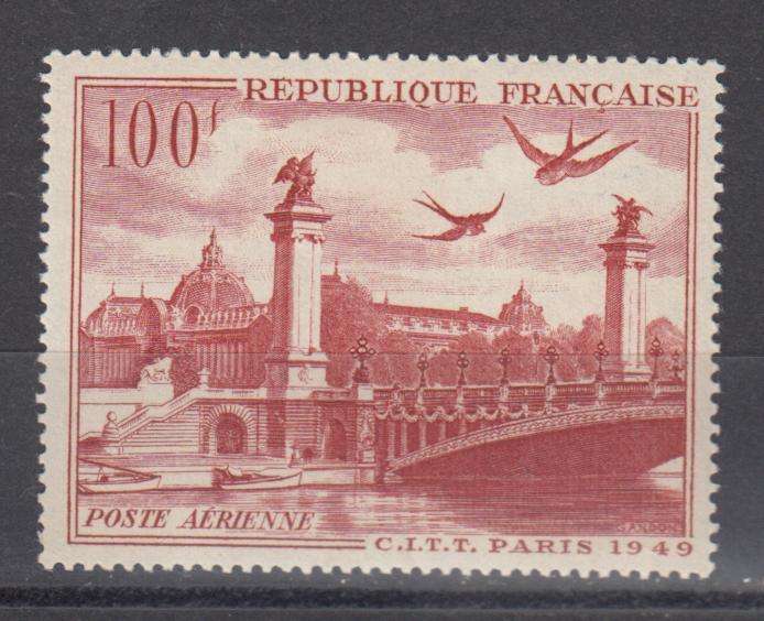 FRANCE-1949 AIR / BIRDS HIGH VALUE VFM H.R.