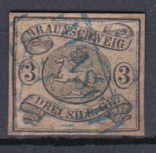 BRUNSWICK-1853 VERY SCARCE  SG 11 VFU   SEE BELOW  R6770.00