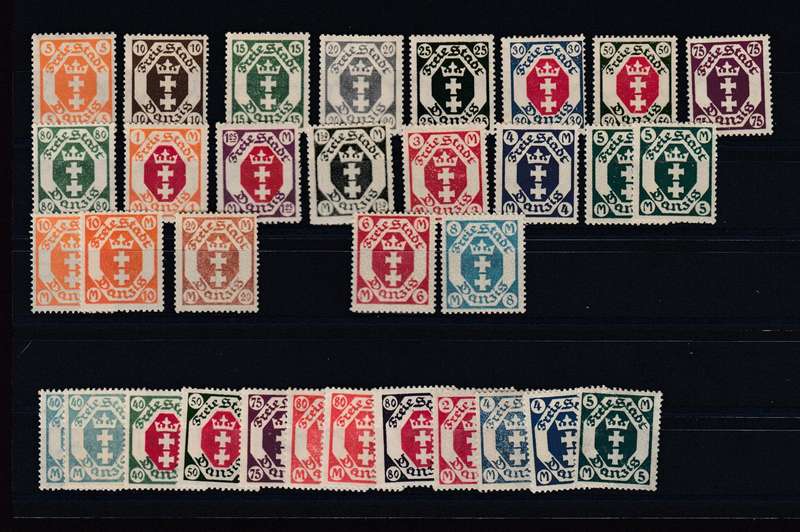DANZIG-A VERY SCARCE LOT WITH MOST ISSUES !! VFM AND MANY UMM
