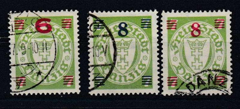 DANZIG-SG229-231  SUPERB USED  R1150.00