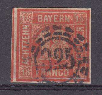 BAVERIA- 1852 SG 32 VERY SCARCE SUPERB USED -SEE BELOW   R18 950.00+