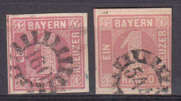 BAVERIA-1850 QUALITY ISSUES SG3a  SHADES SUPERB VFU    R3450.00