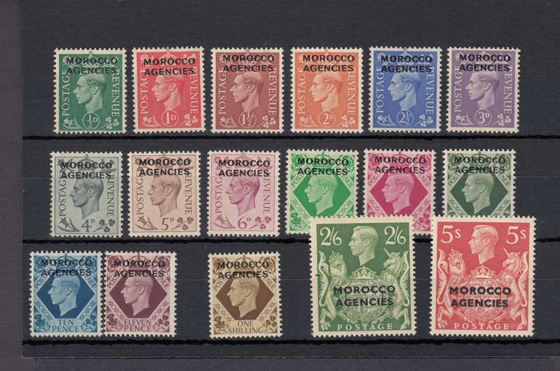 MOROCCO AGENCIES-KGVI SET VFM LIGHT H.R.  R2120.00