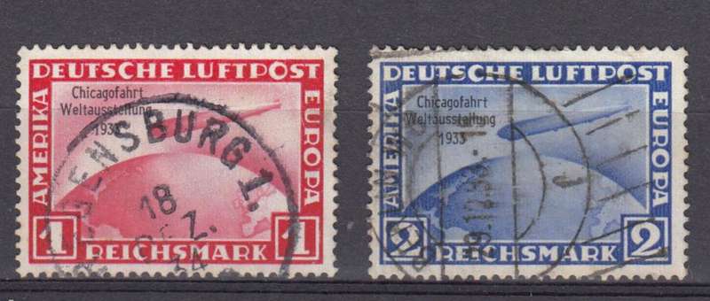 GERMAN REICH-ZEPPELINS VERY SCARCE VERY FINE USED SG510/1   R24 000.00