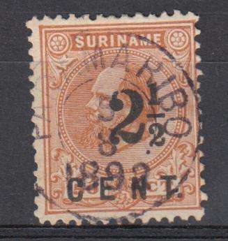 SURINAME-1892 SG 53 VFU  R530.00