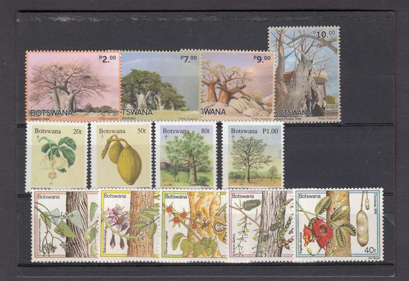 BOTSWANA-TREES SET SUPERB umm