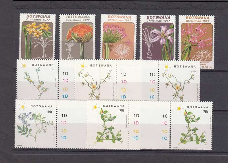 BOTSWANA-plants SET SUPERB umm as gutter pairs !!