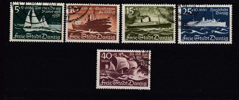 DANZIG-1938 SET VFU  R890.00