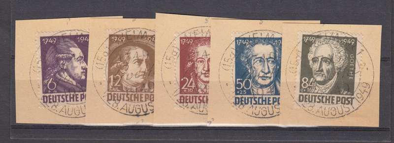 GERMAN SOV.ZONES SET SUPERB ON PIECE  R650.00