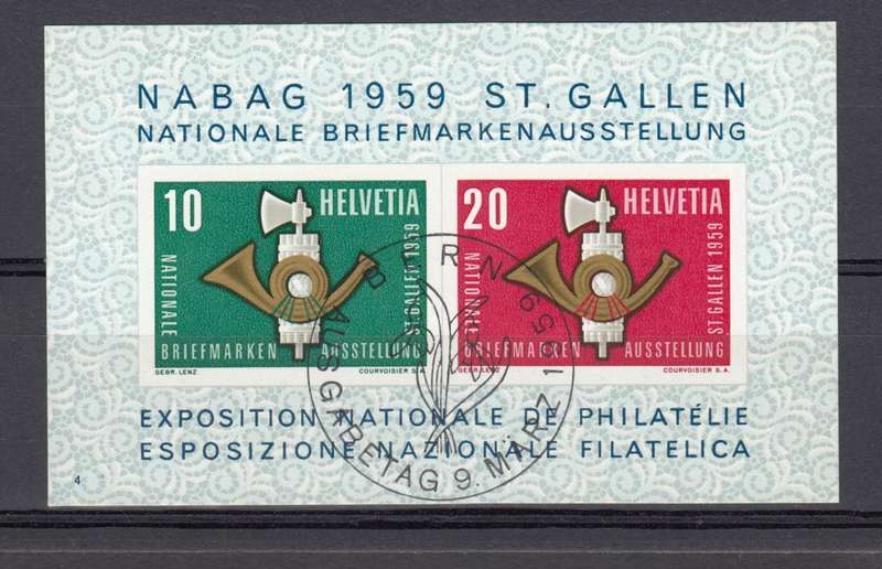 Switzerland 1959 Mini Sheet Superb Used
