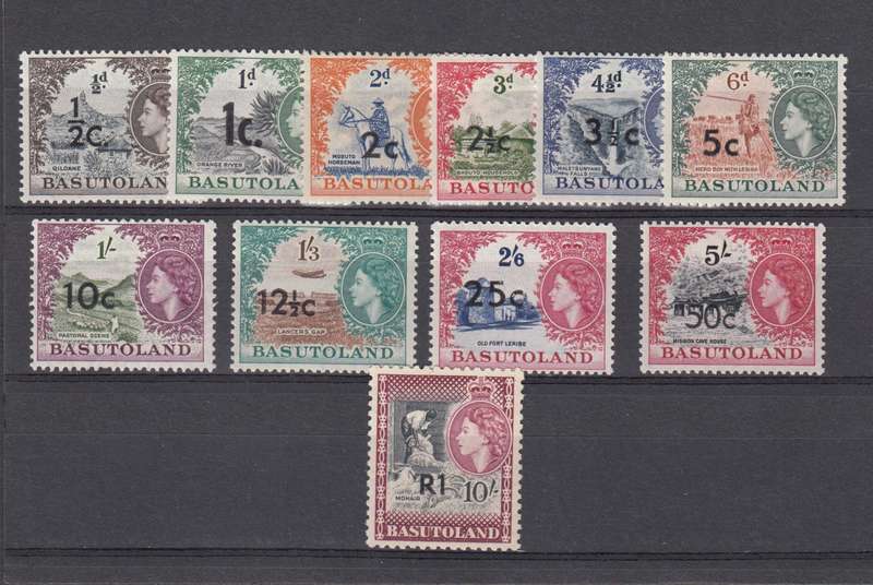 BASUTOLAND-QEII OVERPRINTS SET VFM/UMM  R2030.00