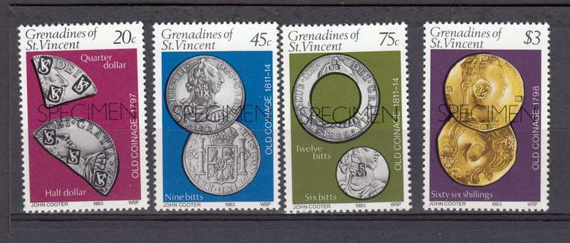 GRENADINES-SET SUPERB UMM OVERPRINTED " SPECIMEN "