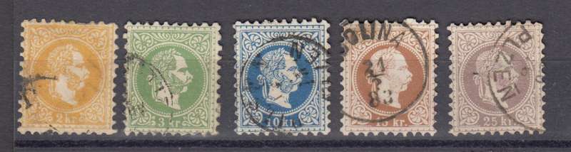 AUSTRIA-1867 superb lot - scarce so nice  R1100.00