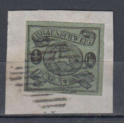 BRUNSWICK- A VERY SCARCE STAMP superb on piece SG 15  R14 880.00