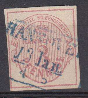 HANOVER- VERY SCARCE SG18 SUPERB USED FOR THIS stamp-not soaked  R9450.00