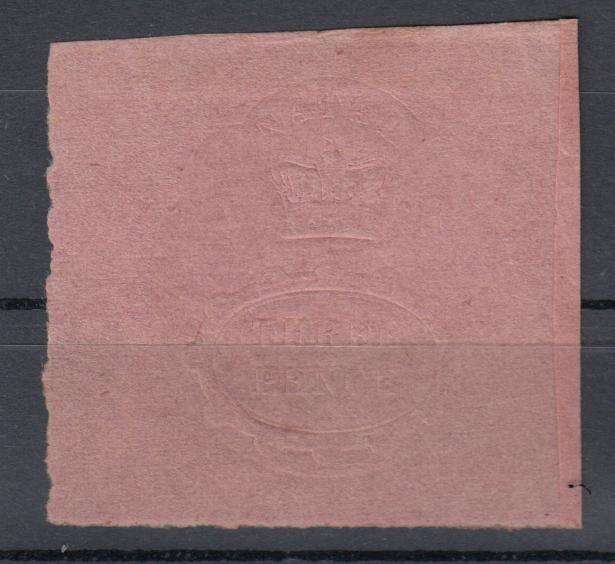 NATAL-RARE EMBOSSED 1857 3d VFM 50% GUM-SEE BELOW FOR USED R 13 000.00