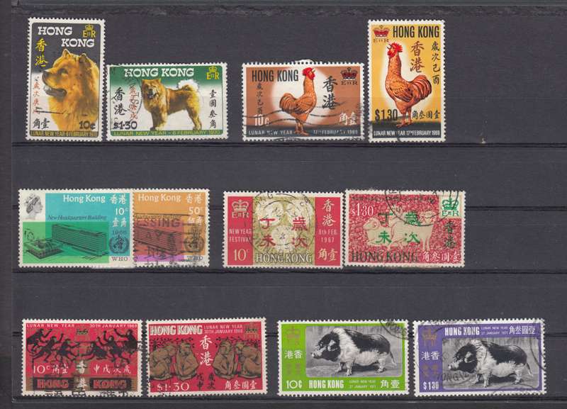 HONG KONG-QEII DIFFICULT VFU SETS  R910.00