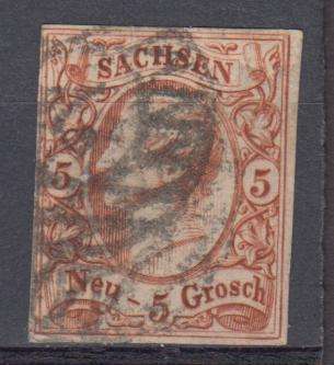 SAXONY-SG 24 SCARCE superb used   R2620.00