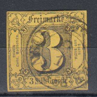 THURN & TAXIS-1859 SG 11 QUALITY SUPERB USED   R1560.00+ SIGNED !!  SEE BACK BELOW