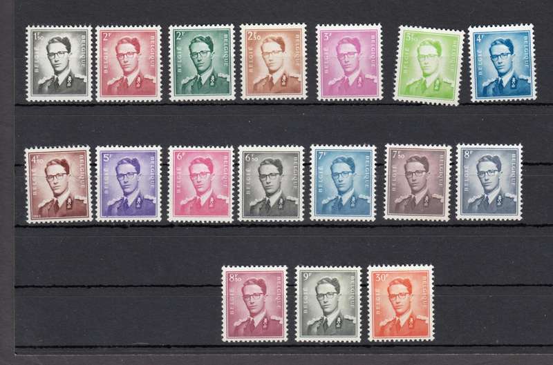 BELGIUM-1953 VERY SCARCE LOT ALL KEY VALUES VFM H.R. SG1463,68 ETC  R8250.00