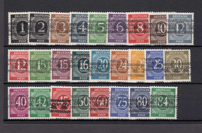 GERMAN ZONES-EXCEEDINGLY RARE R 43 100.00    SIGNED UMM SET + MICHEL LATER RARE VALUES