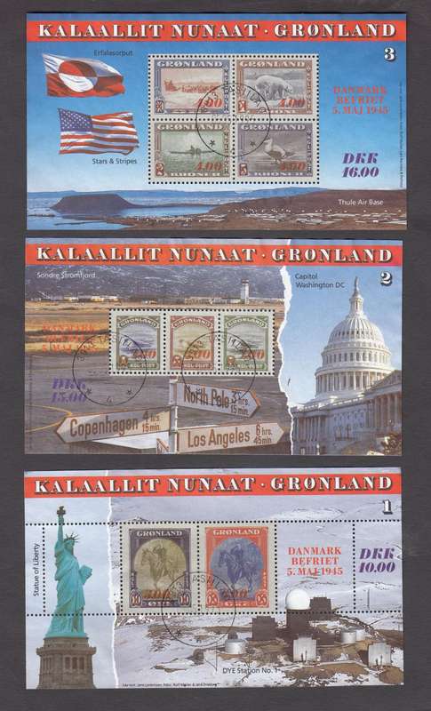 GREENLAND-1995 THREE  mini sheet superb vfu    R840.00
