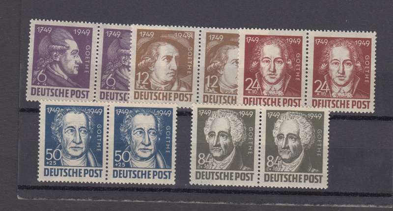 GERMAN ZONES SET SUPERB UMM PAIRS   R930.00