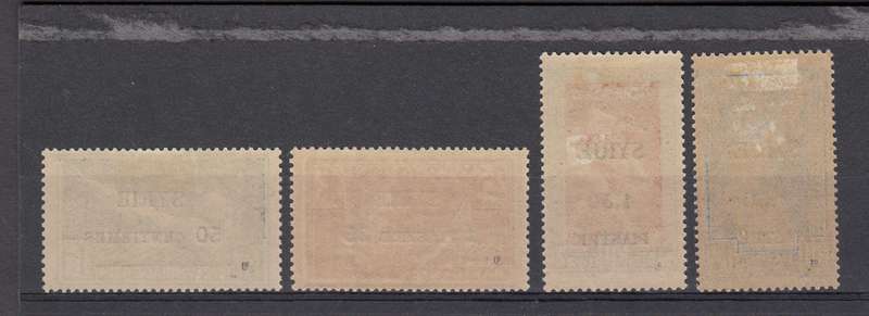 French Syria- scarce set SG 139-142 with expertisation-see below  R3360.00